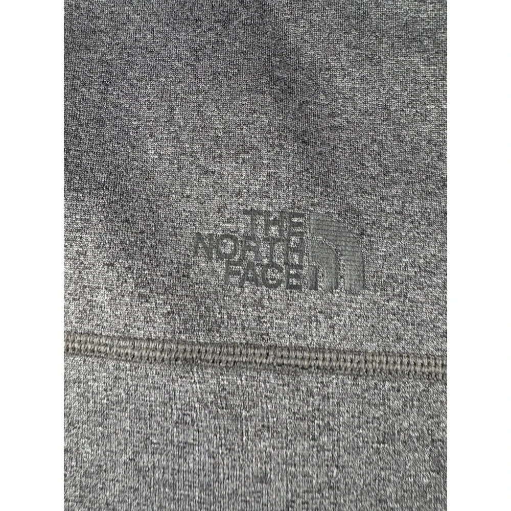 The North Face Mens Full Zip Hoodie Heather Gray Fleece Lined Thumbholes XL